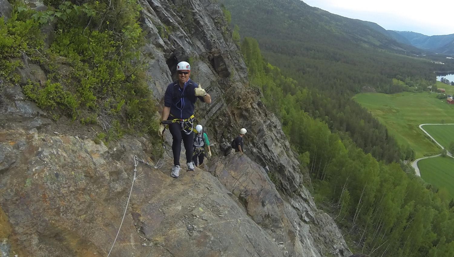 Via ferrata Straumsfjellet, Valle