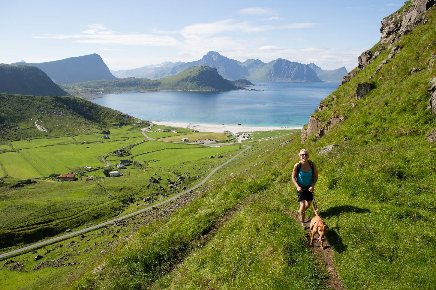 The path to Himmeltind