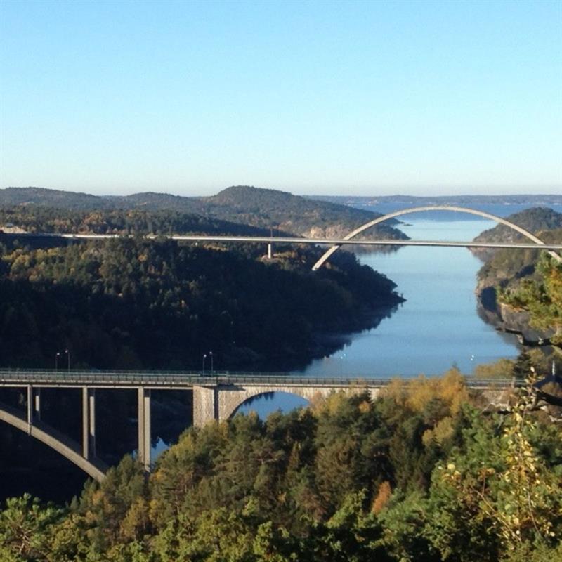 Hjelmkollen utsikt mot Svinesund