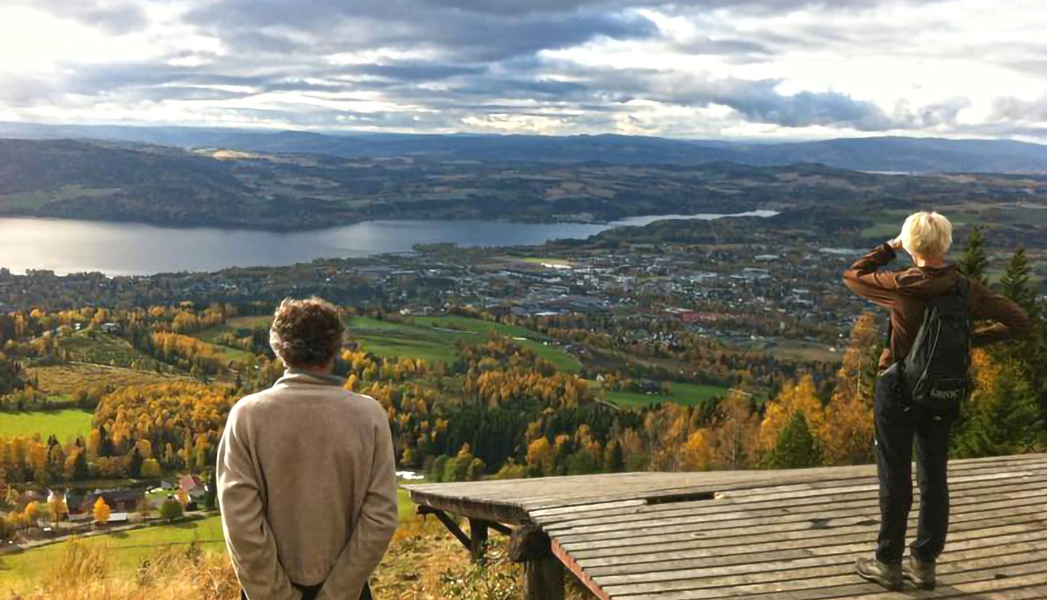 Utsikt fra hanggliderrampa