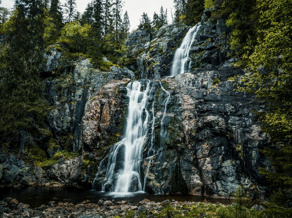 foss ved Hanakamjuvet i Seljord