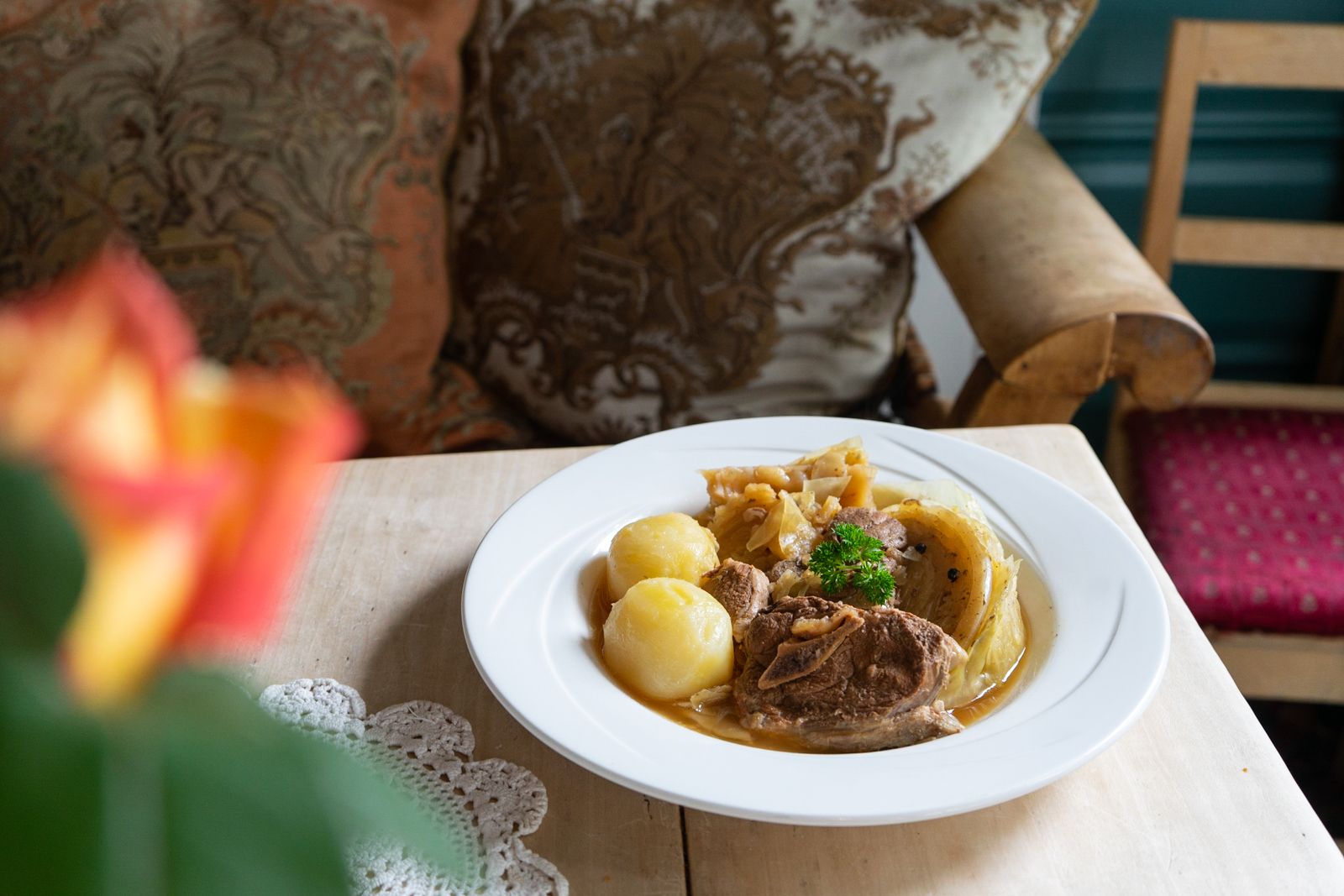 Fårikål på Kumlegaarden.