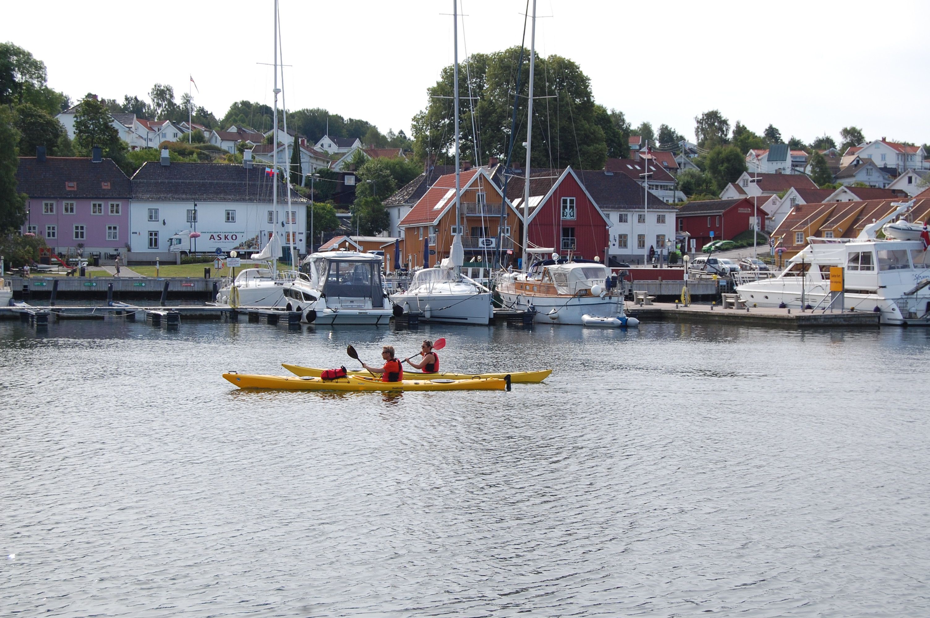 Par i Kajakk i Son havn