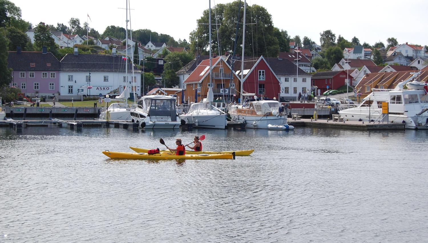 Par i Kajakk i Son havn