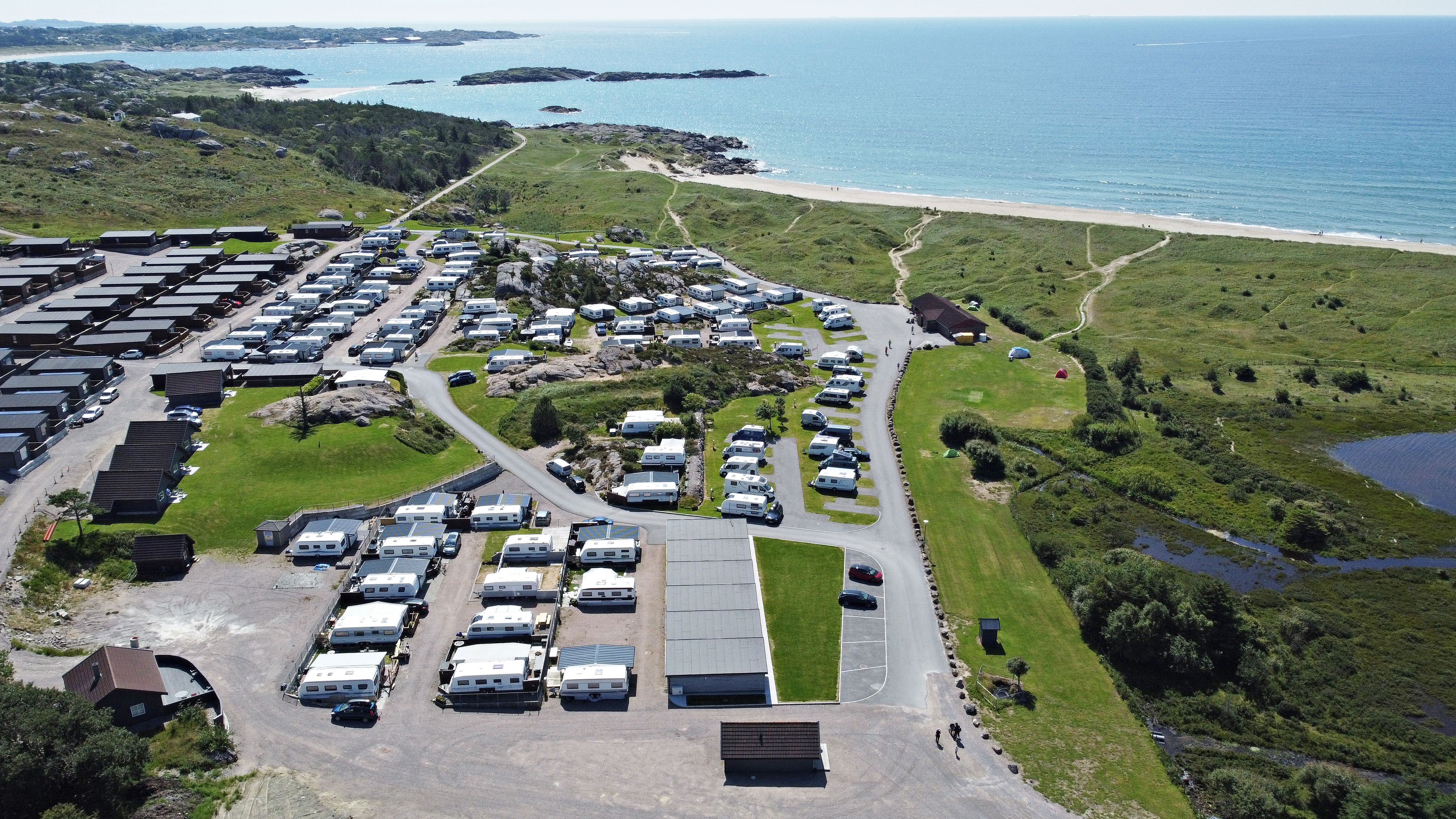 Ogna Camping is right by the beach