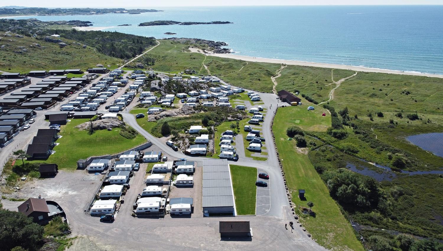 Ogna Camping is right by the beach