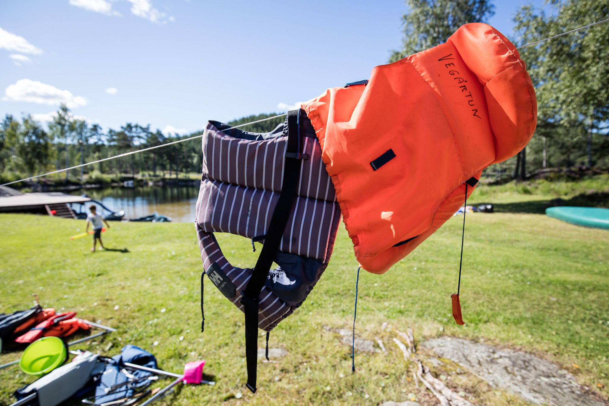 Vegårtun redningsvest til tørk