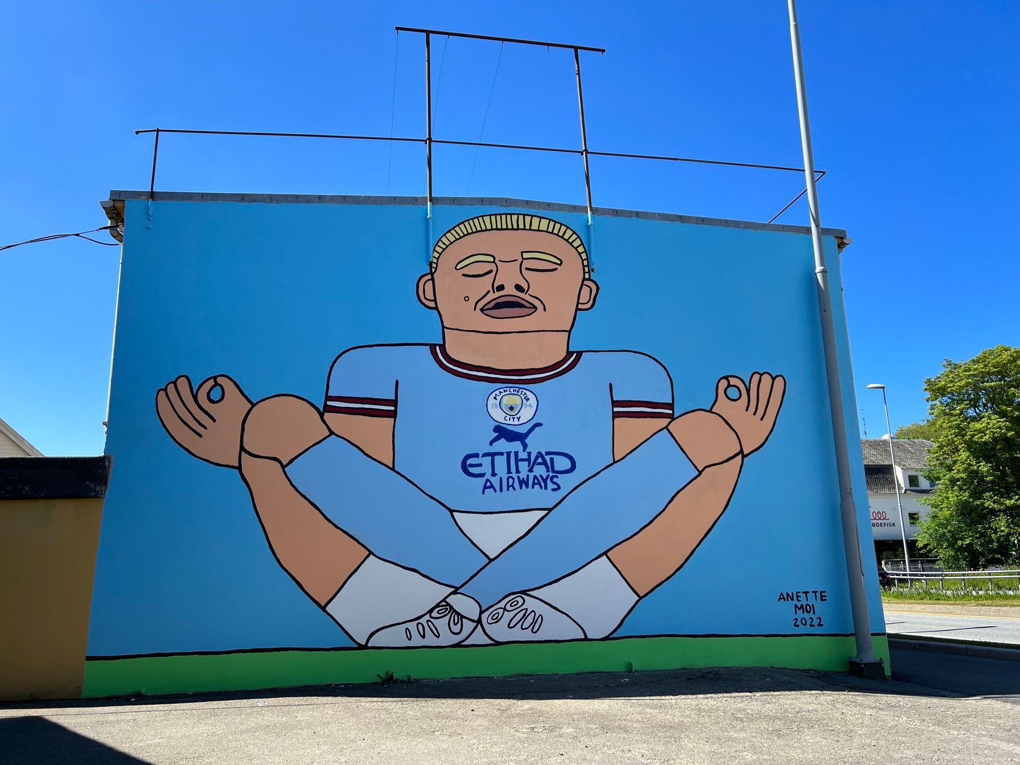 Erling Braut Haaland art made by Anette Moi