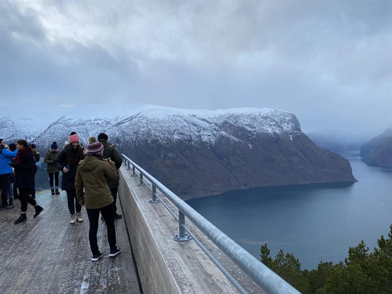 Stegastein viewpoint in winter