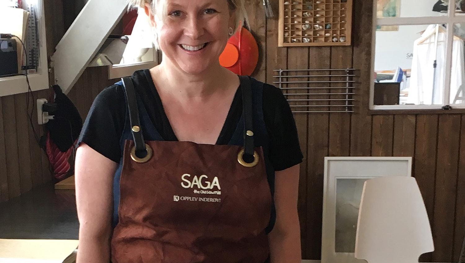 Elissabeth, the hostess and owner of Saga