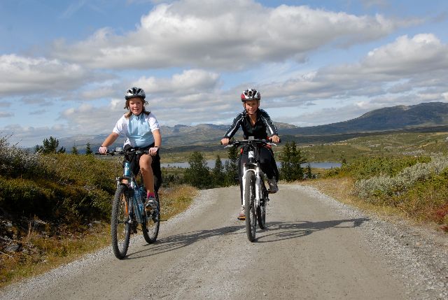 Sykling på Torpoåsen