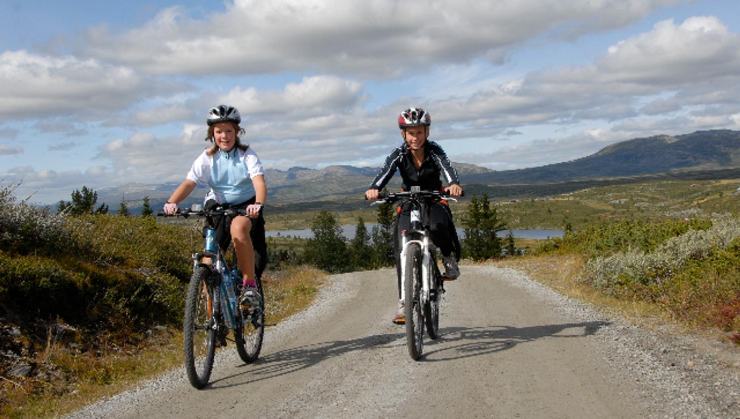 Sykling på Torpoåsen