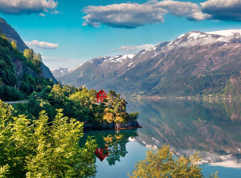 View of the Hardangerfjord