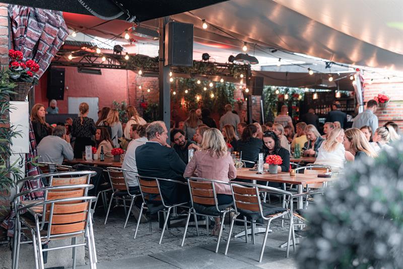 Outdoor seating.