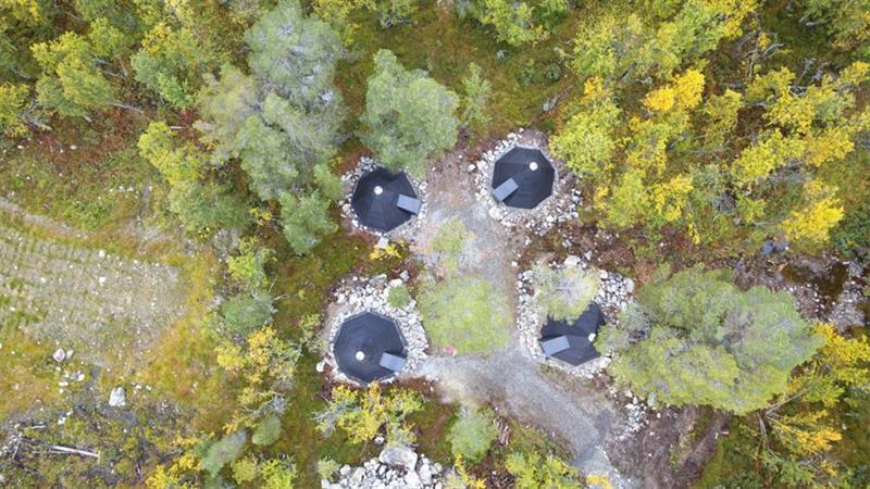 Lavoo på Dgali fjellpark ( drone bildet )