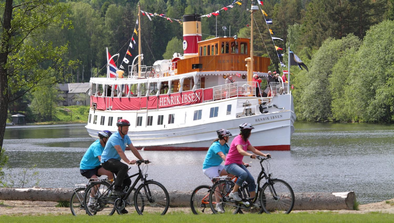Sykkel i Telemark - sykle langs den flotte Telemarkskanalen på en rute som strekker seg fra Dalen til Ulefoss.