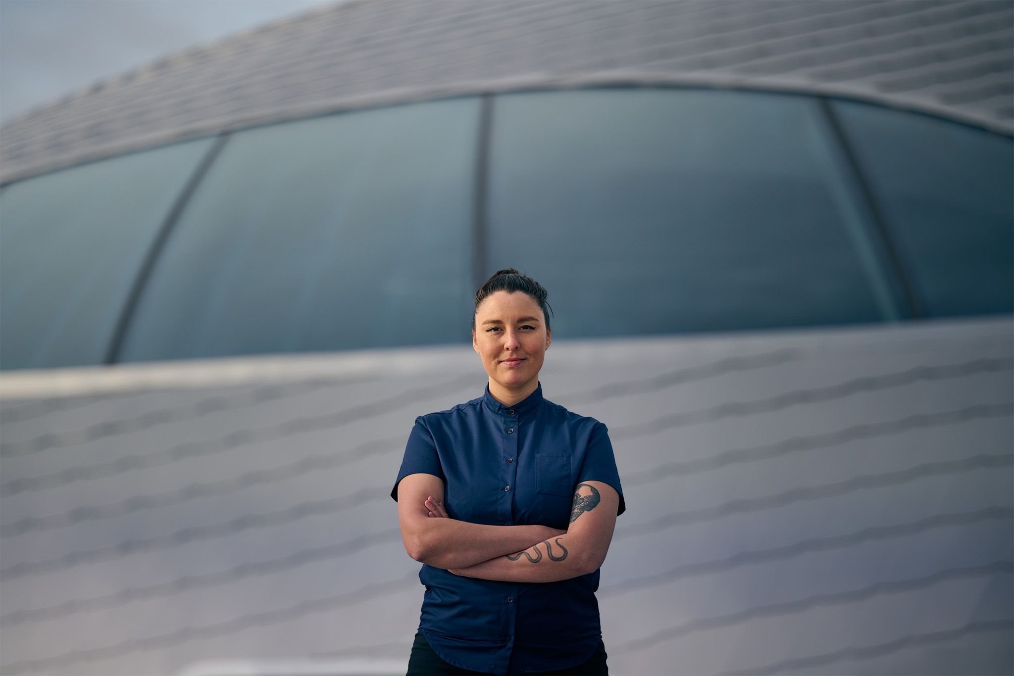 Portrait of a female chef