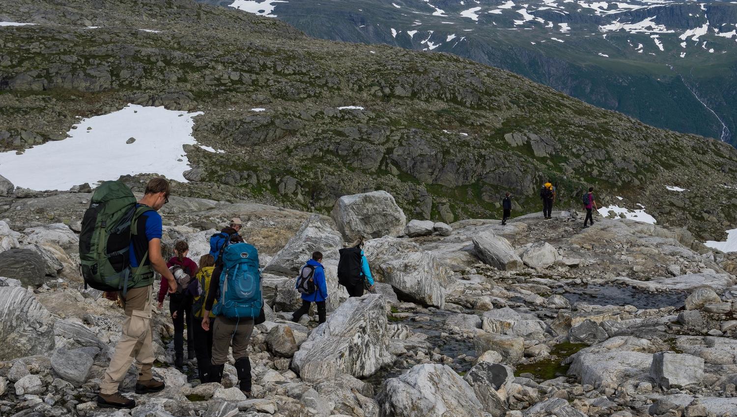 Brevandring på Folgefonna