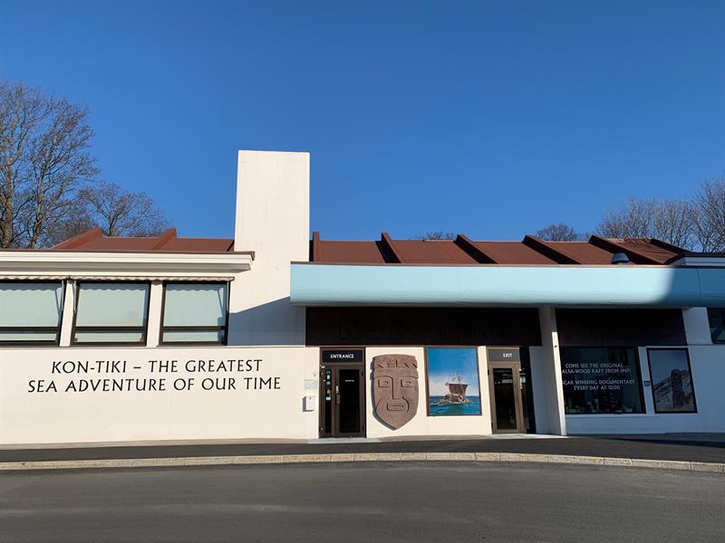 Fasade og inngangsparti, Kon-Tiki Museet, Oslo