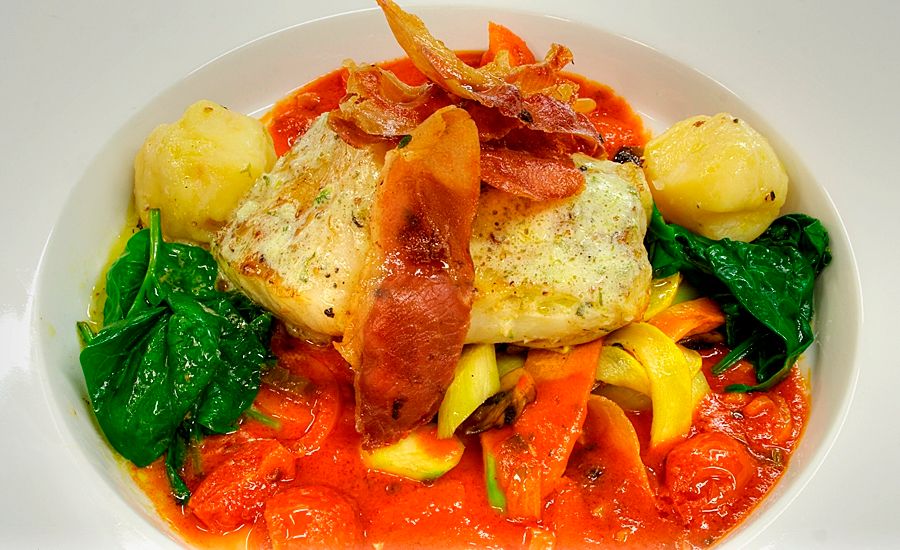 Detaljbilde av matrett.