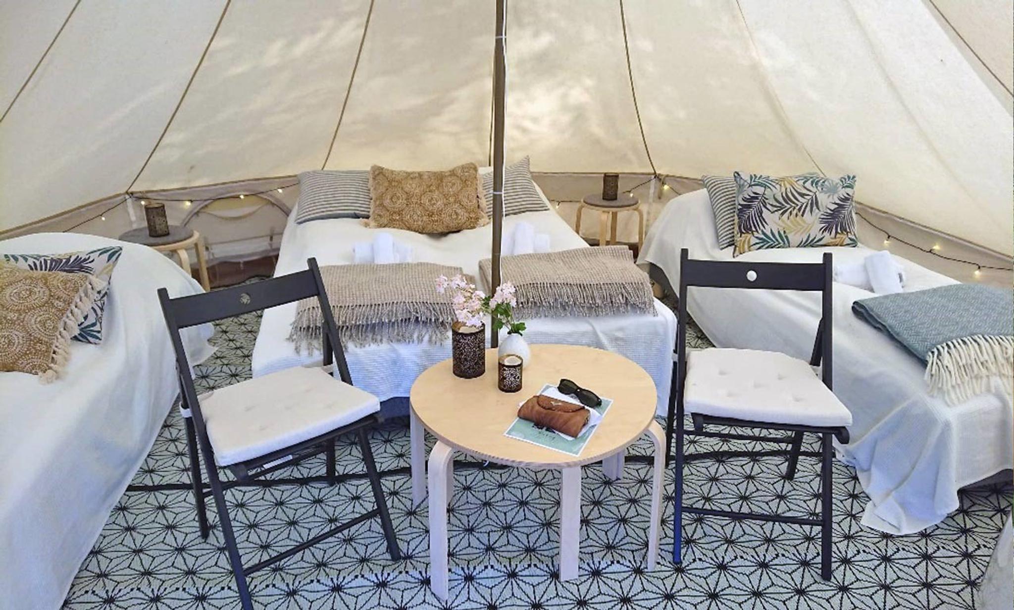 Glamping & Beer på Lilland Bryggerihotell på Tau