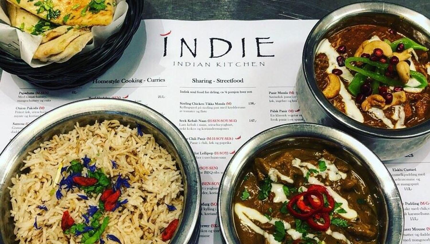 Various dishes served at Indie Restaurant