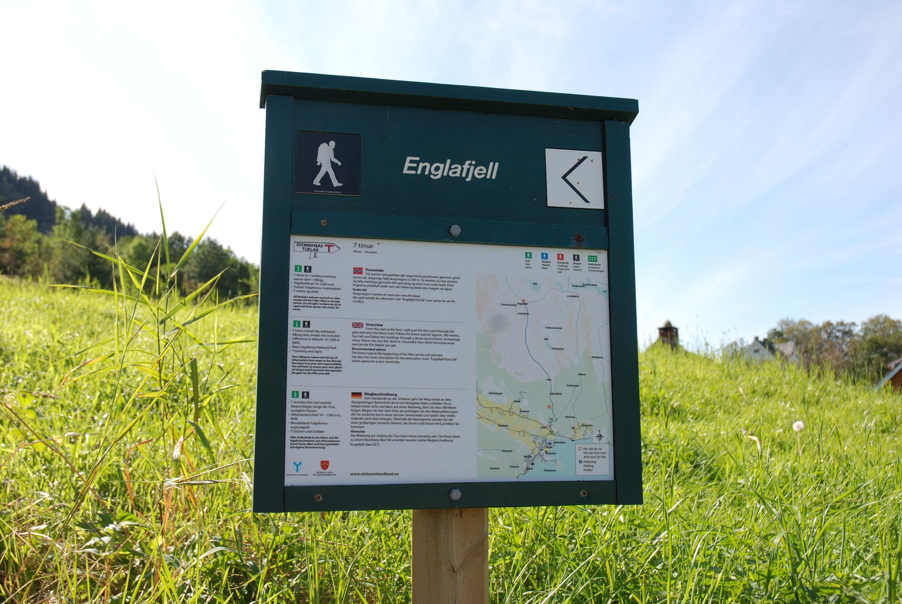 Fjelltur til Englafjell frå Fet