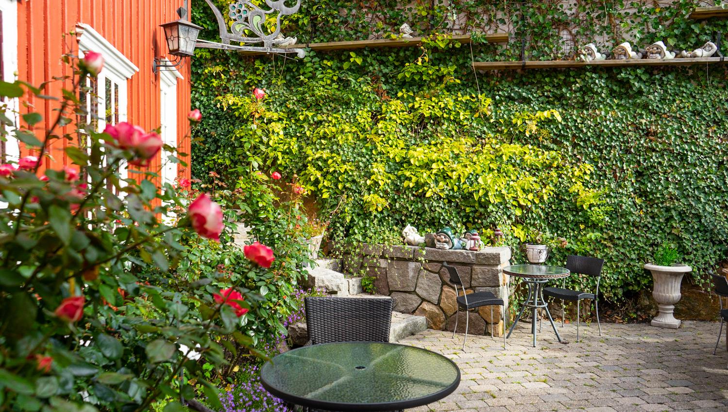 Bakgården til Kumlegaarden.