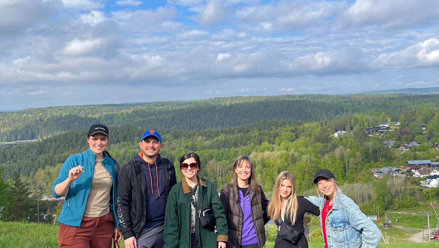 Group photo in nature