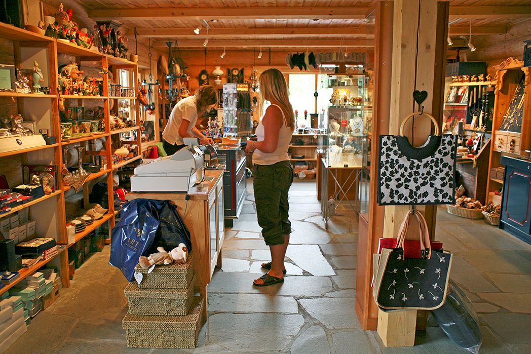 butikken til Sølvsmedtunet i Vrådal