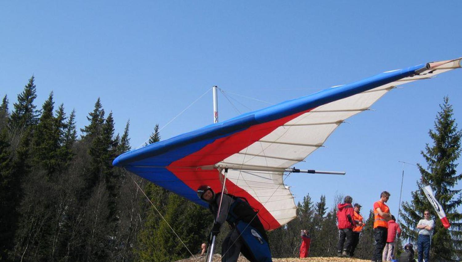 Paragliding start