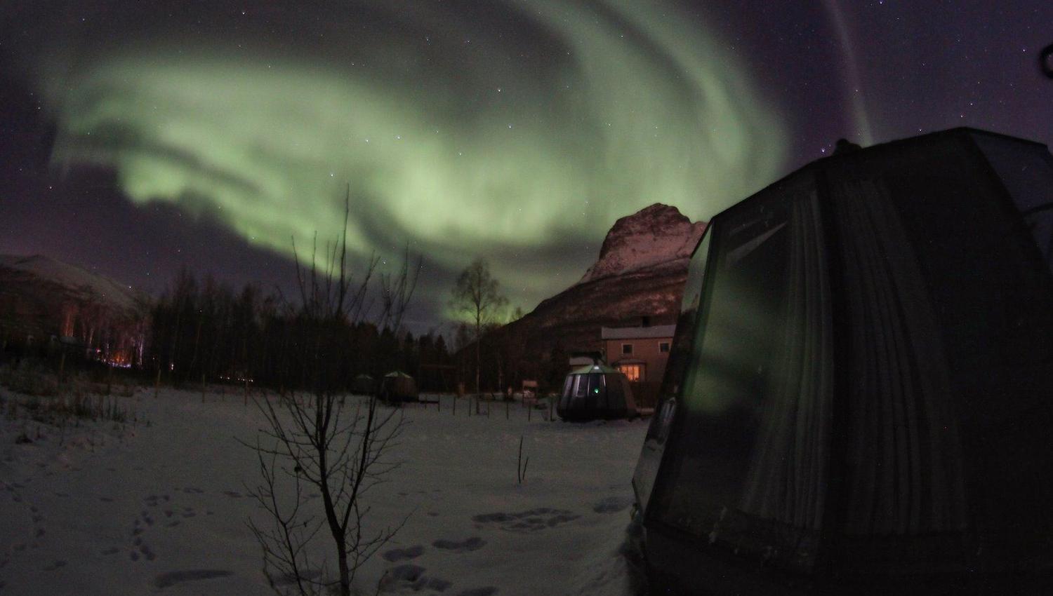 Nordlys og glassigloer på North Experience
