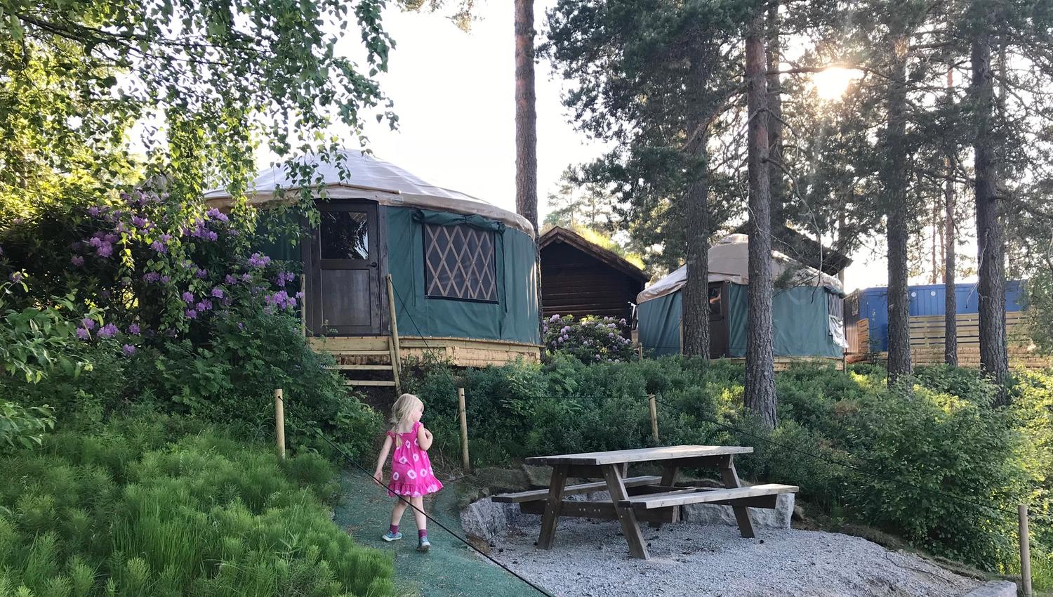 Yurter i Mineralparken