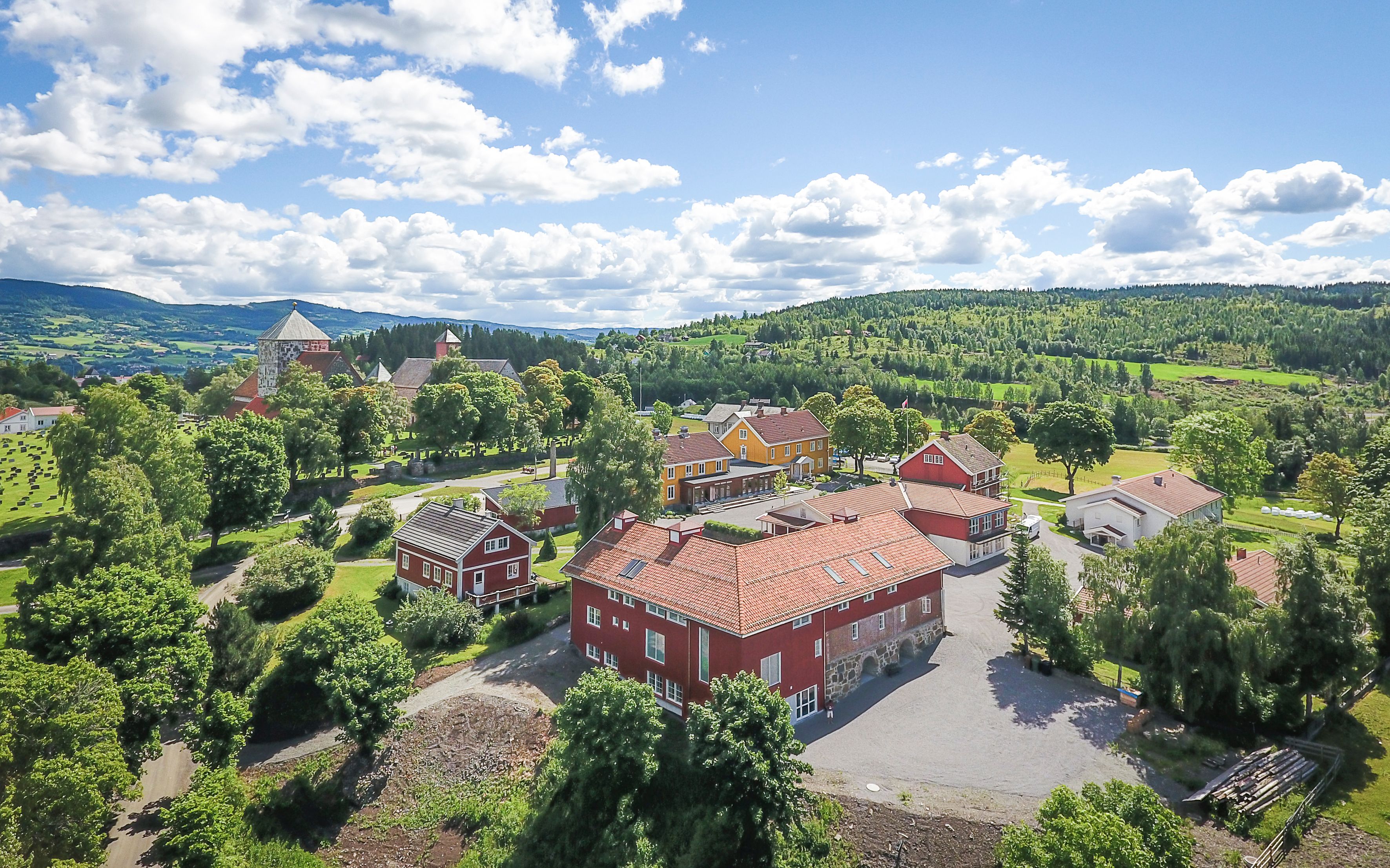 Glasslåven kunstsenter, dronebilde