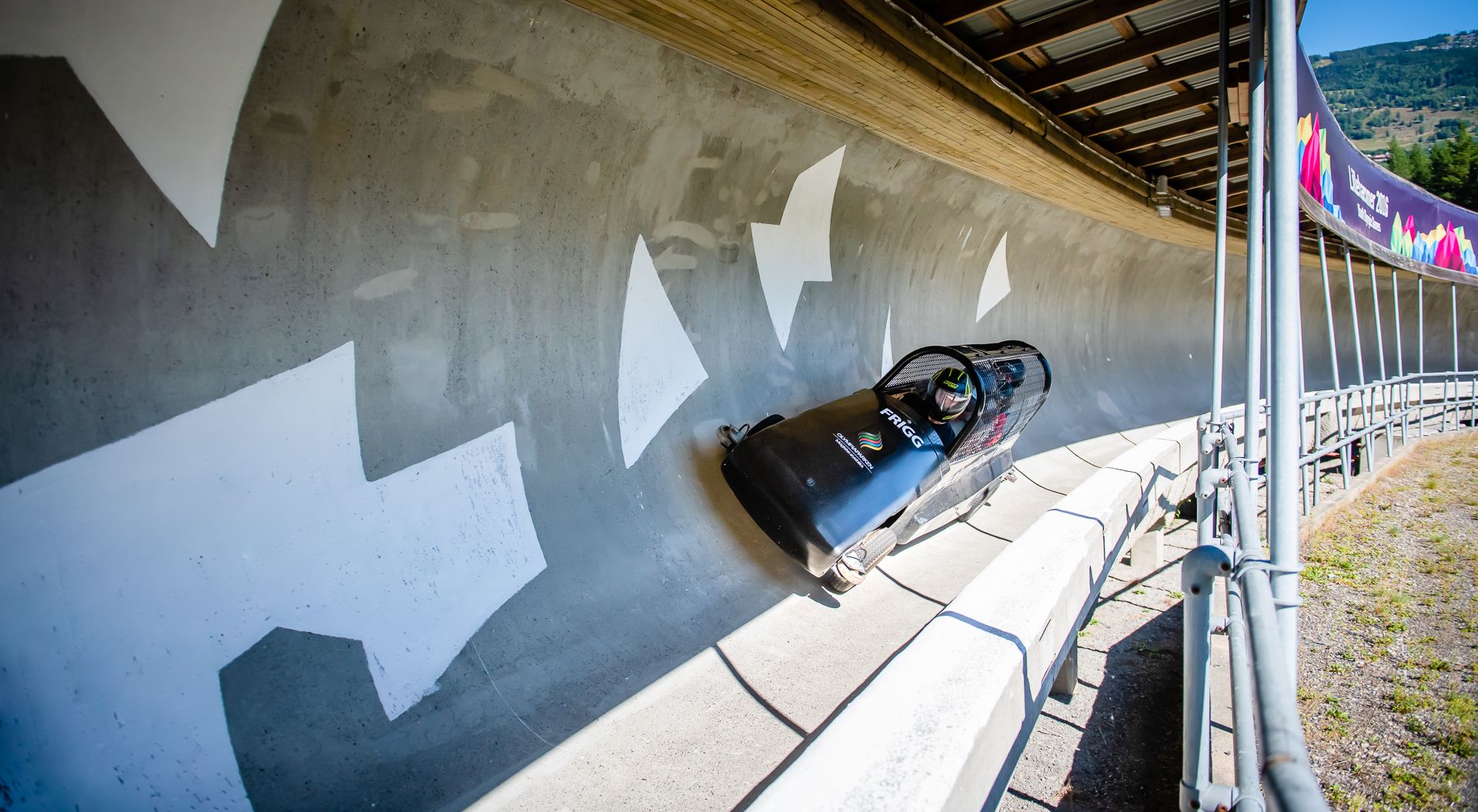 Wheelbob in Lillehammer Olympic Bob- and Lugetrack