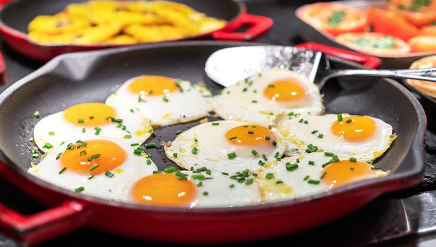 Stekte egg til frokost