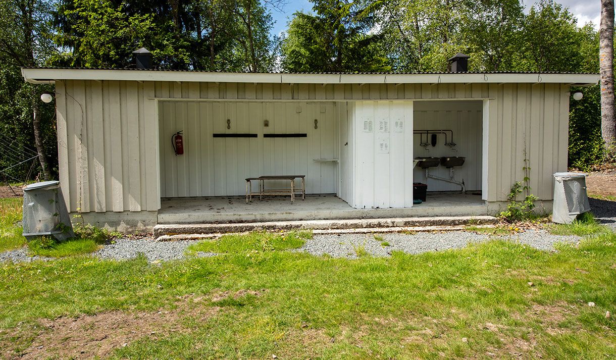 sanitærbygg på Morgedal camping