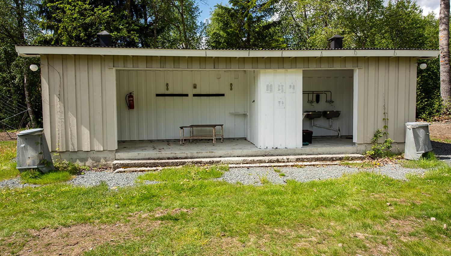 sanitærbygg på Morgedal camping