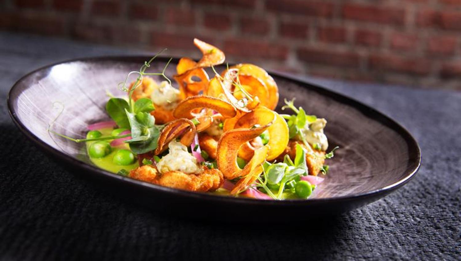 Detail of dish.