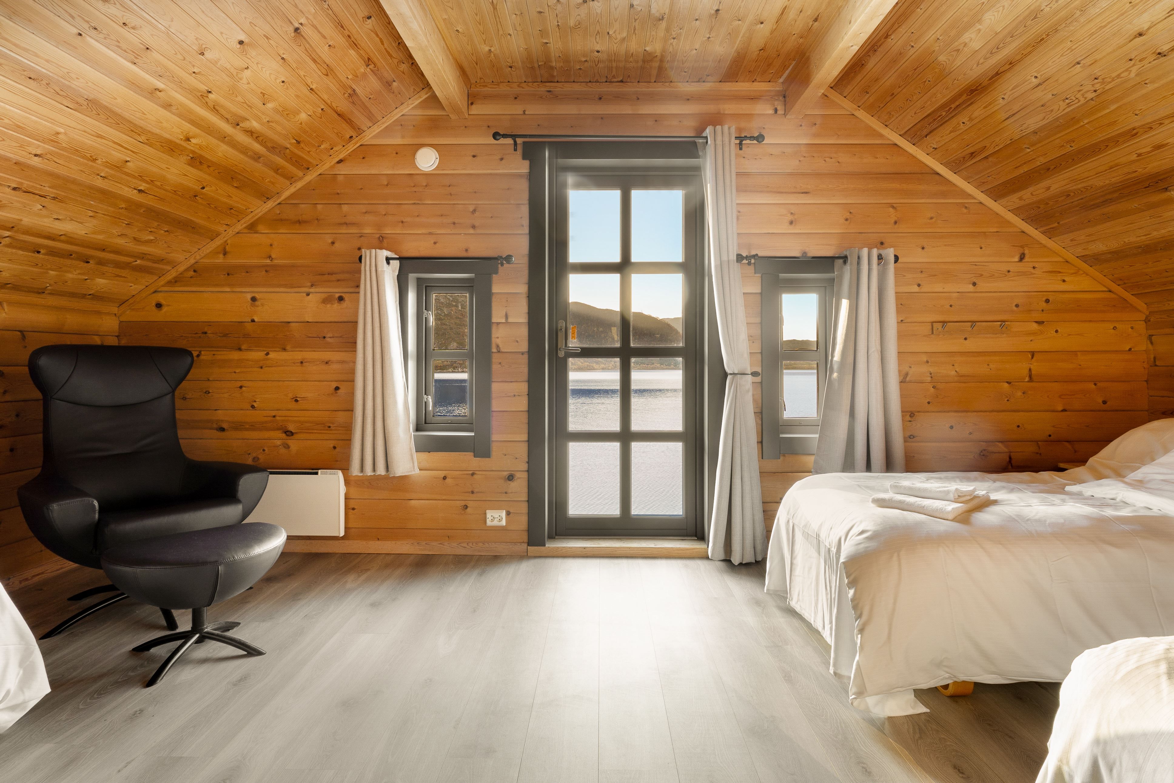 Beds inside the room