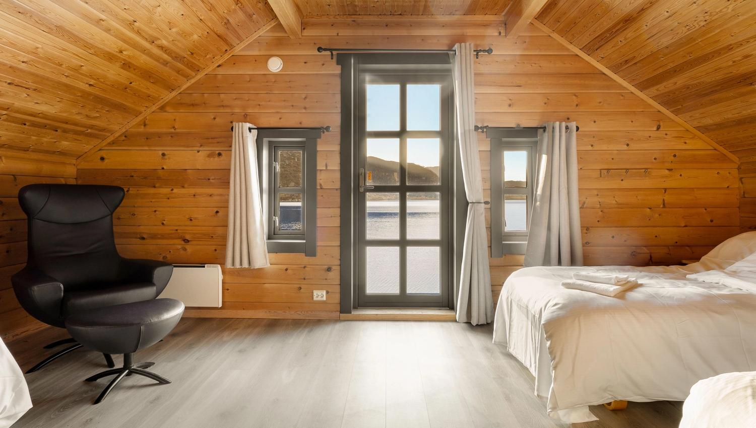 Beds inside the room