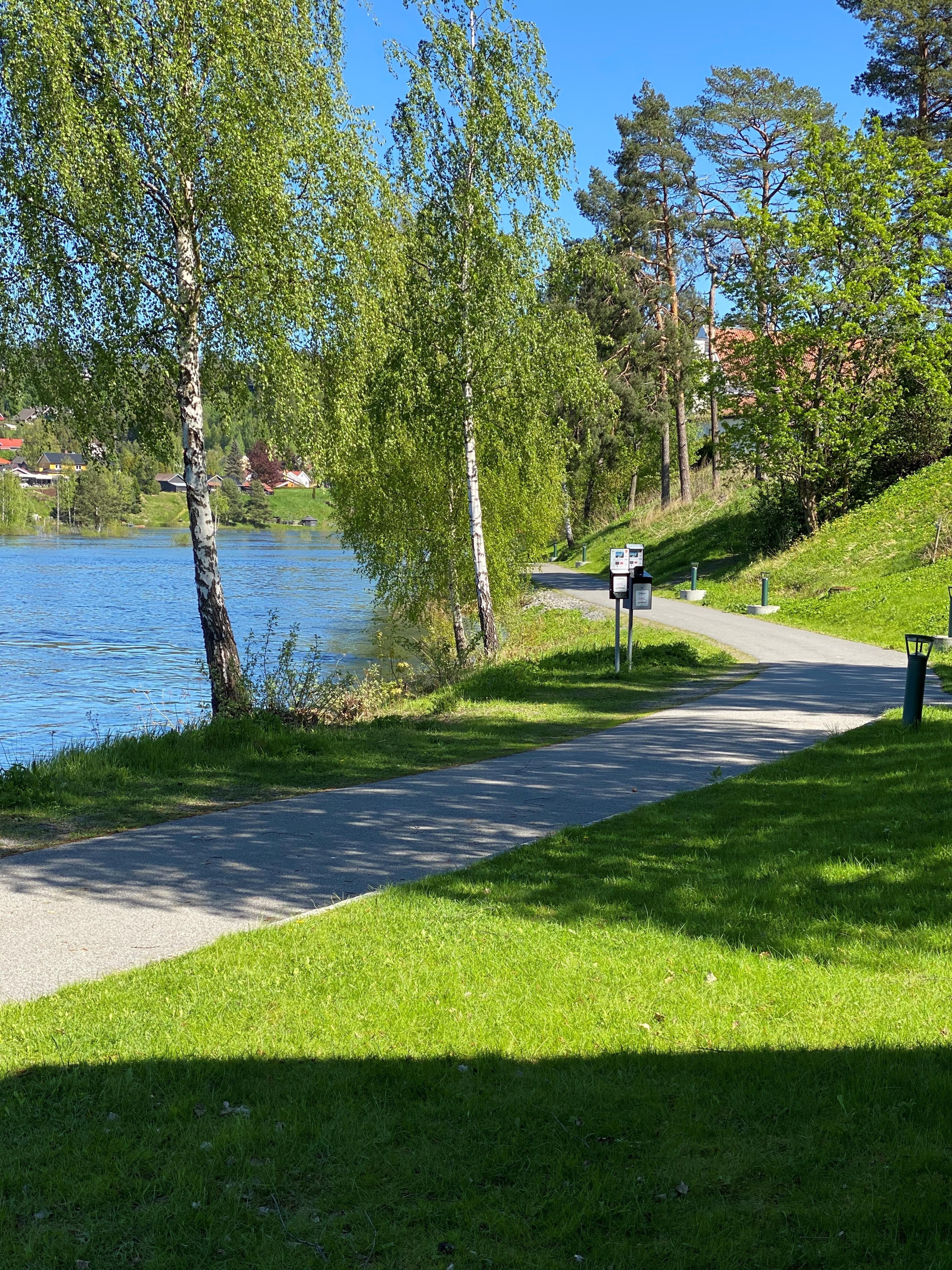 Elvelangs tursti i Hønefoss