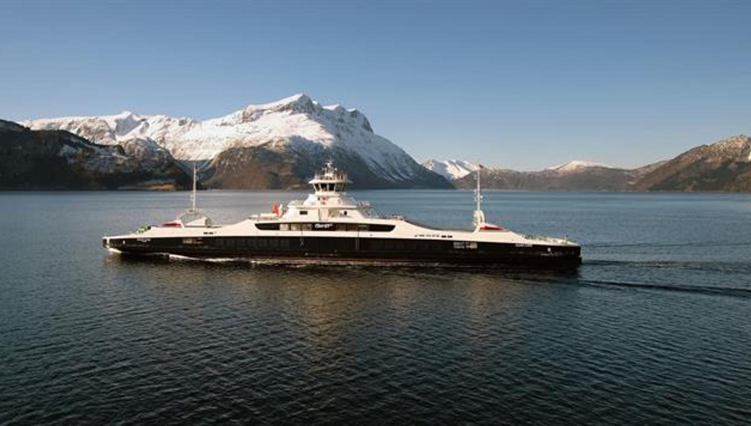 Ferry across the fjord