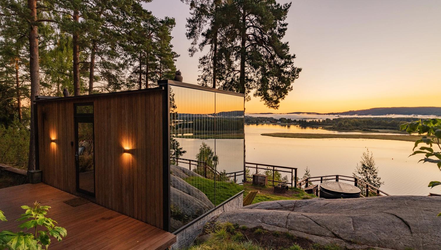 WonderInn speilglasshus ved øyeren