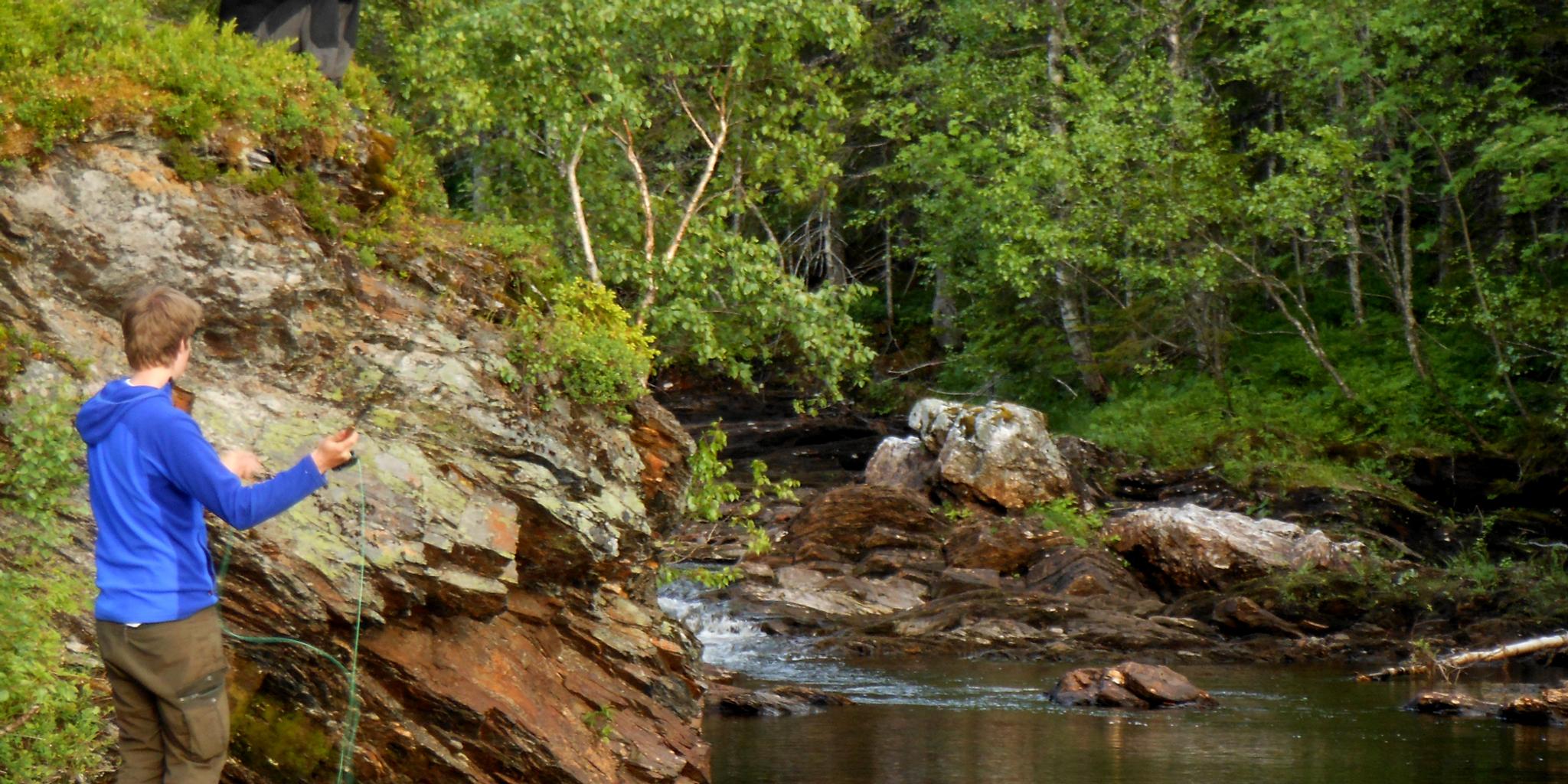 Steinkjer Kommuneskoger - fiske ved vann