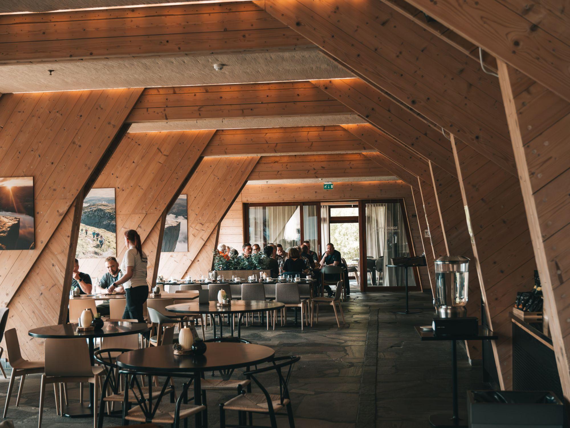 The restaurant at Preikestolen BaseCamp