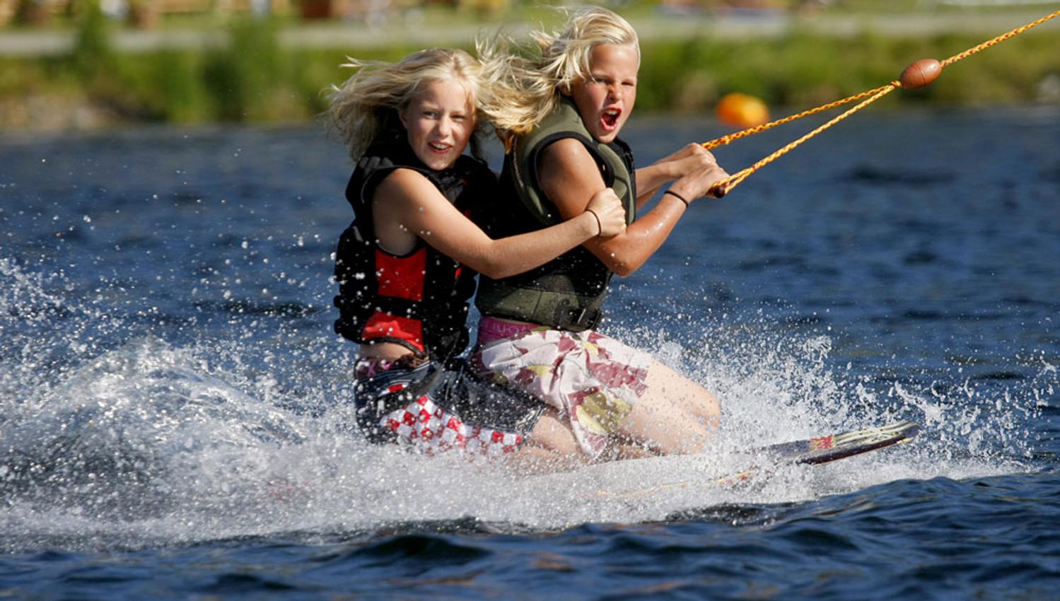 Wakeboard at Norsjø, Telemark.