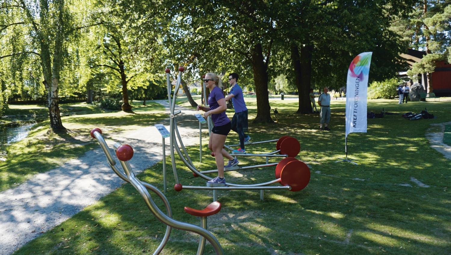 Tufte-parken i Søndre park - Hønefoss