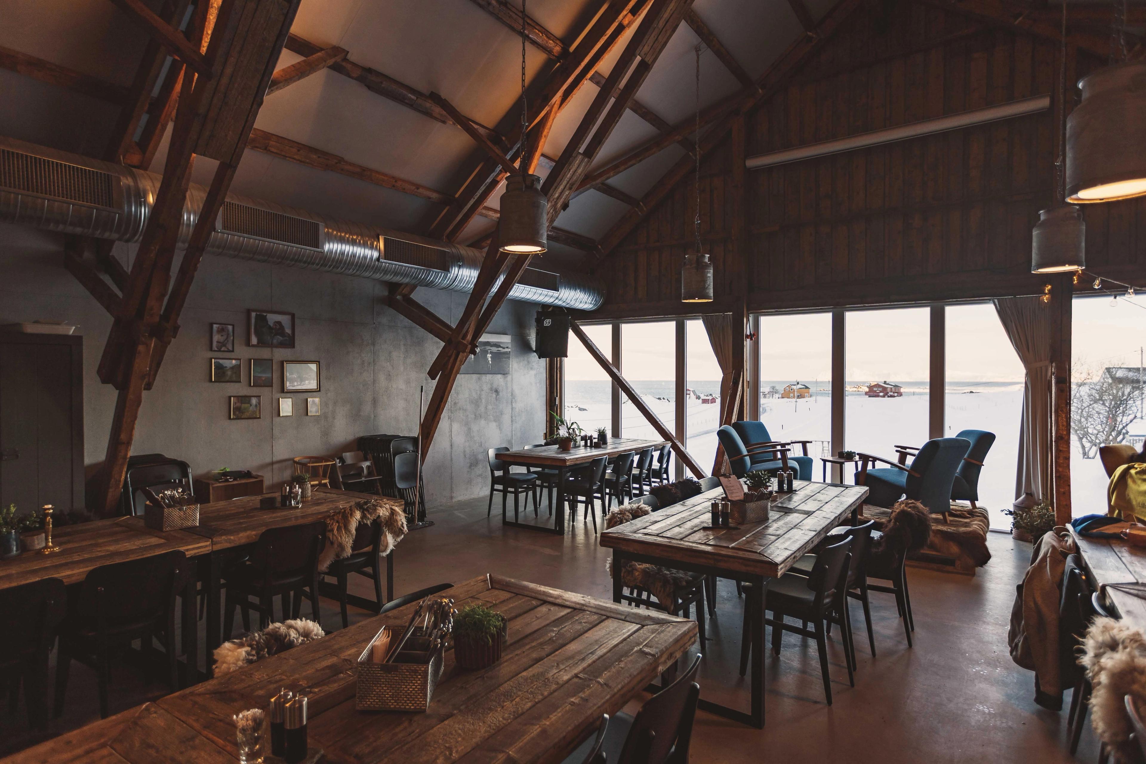 The restaurant has a unique atmosphere