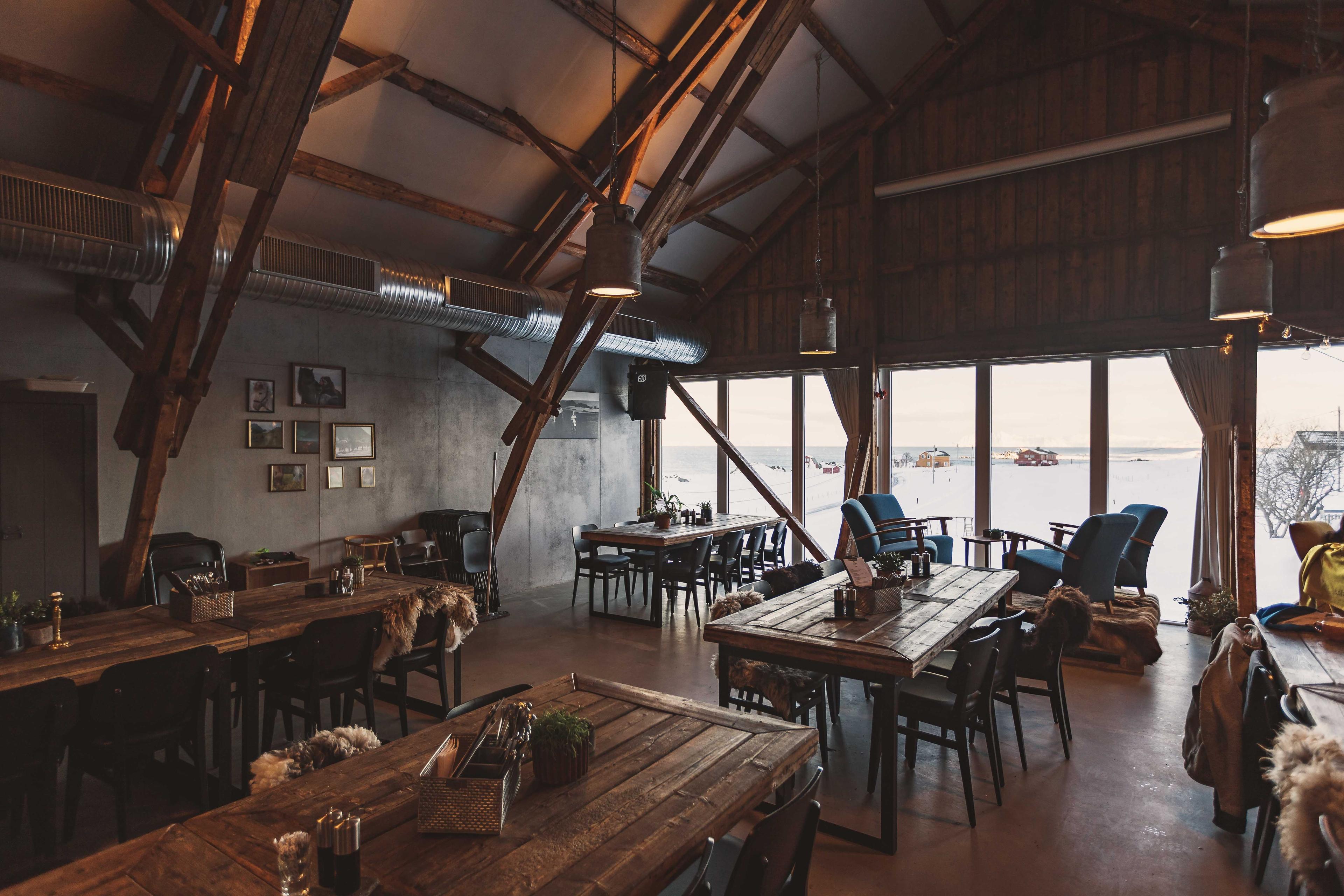 The restaurant has a unique atmosphere